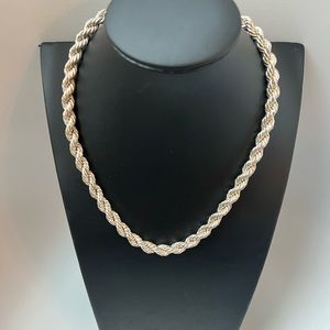 18” 925 sterling silver rope chain